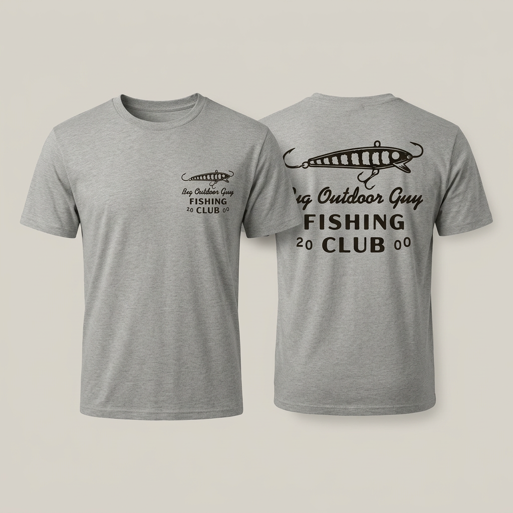 Fishing Club Tee in Heather Grey (test image)