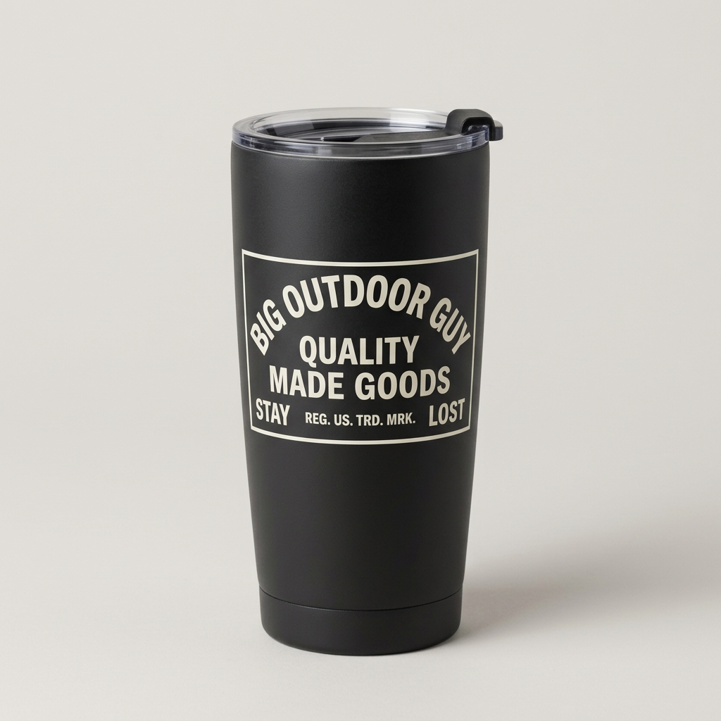 Stay Lost Tumbler in Washed Black (test image)